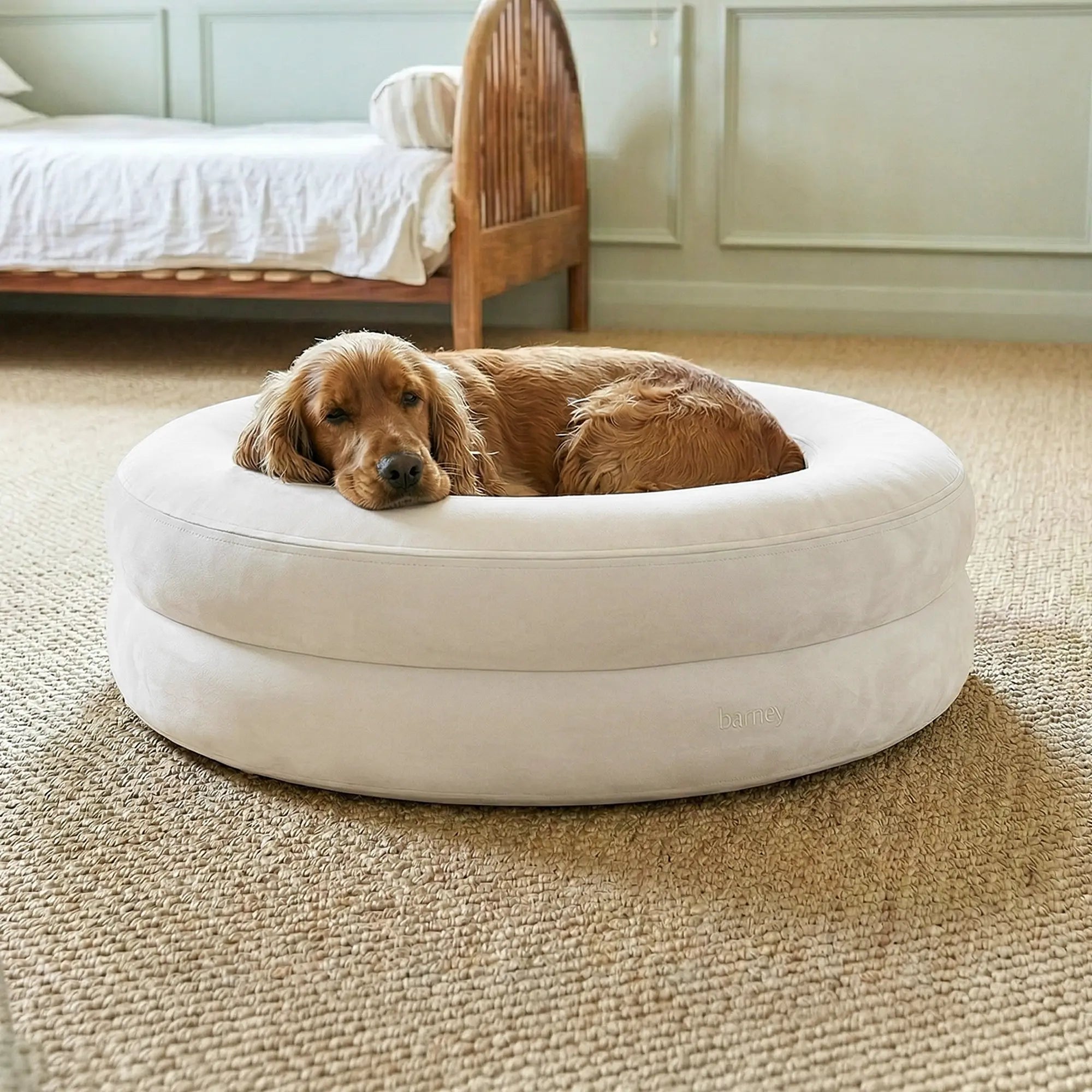 Medium BarneyCurl Bed in Bone