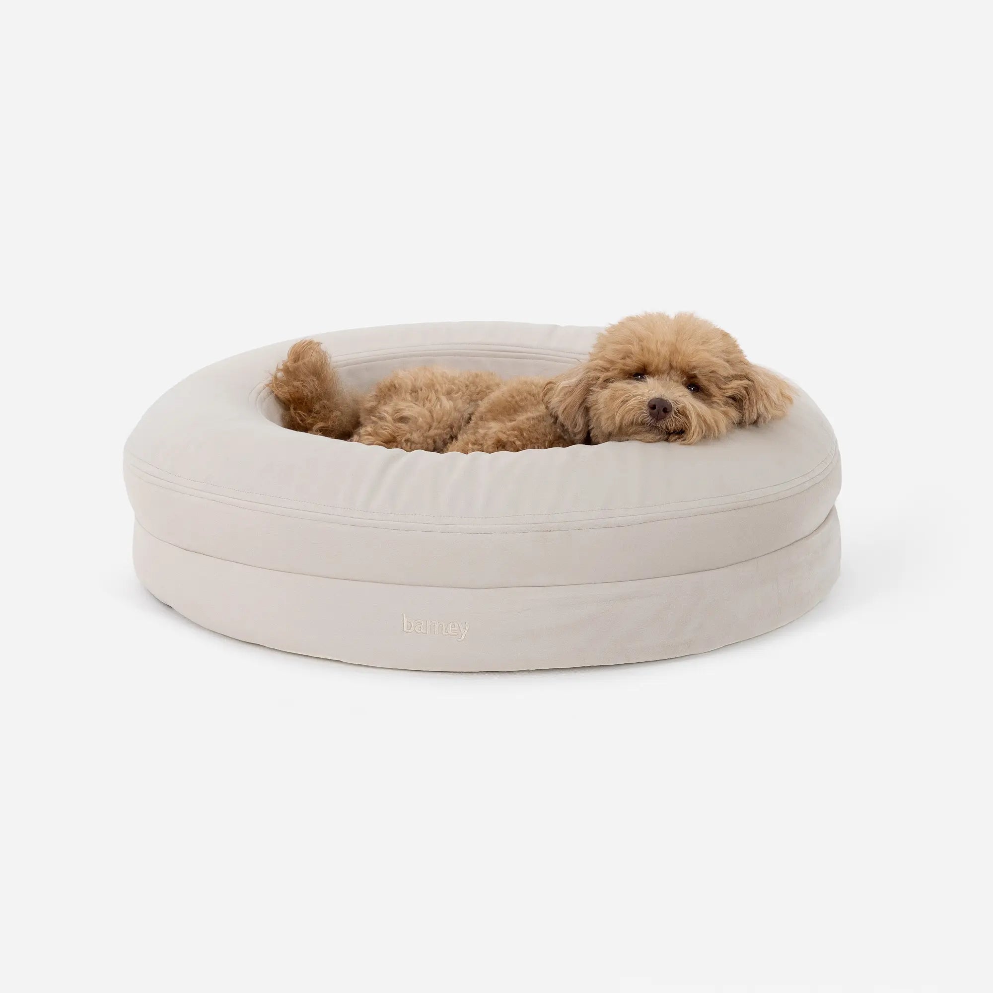 Small BarneyCurl Bed in Bone